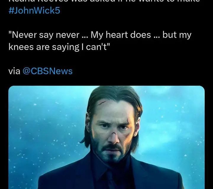 Keanu Reeves über John Wick 5: Hoffnung oder Schmerz?