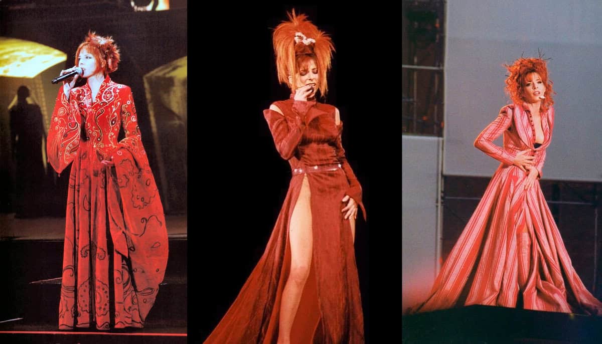 Mylène Farmer ist eine Sängerin mit ungewöhnlichen Outfits