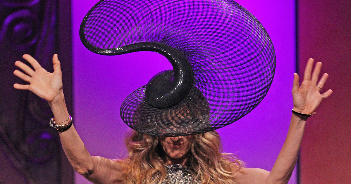 Philip Tracy's crazy hats.