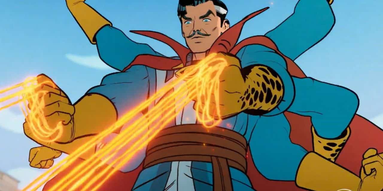 Spider-Man trifft Dr. Strange und Dr. Octopus im Cartoon