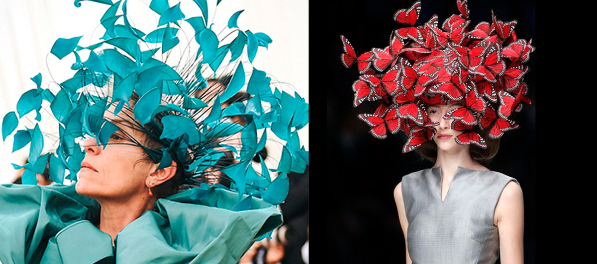 Philip Tracy's crazy hats.