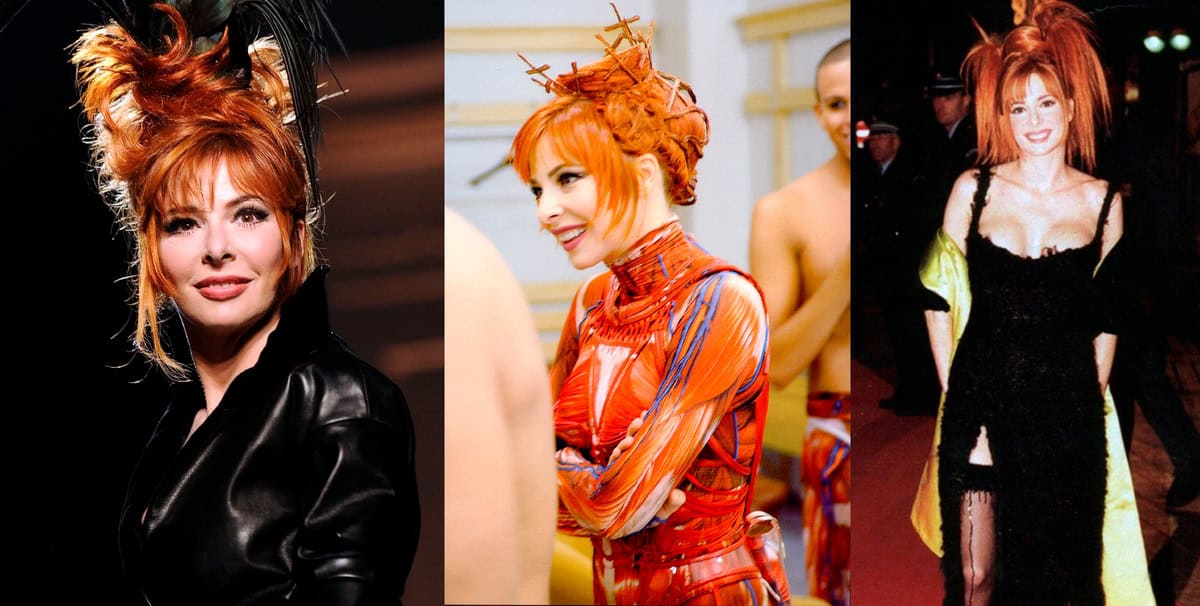 Mylène Farmer ist eine Sängerin mit ungewöhnlichen Outfits