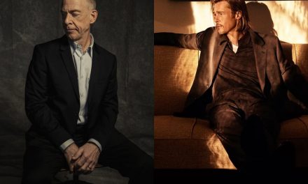 Brad Pitt und J.K. Simmons in „Heart of the Beast“