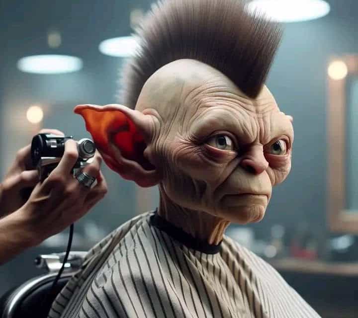Gollum beim Friseur: Ein haarsträubendes Abenteuer!