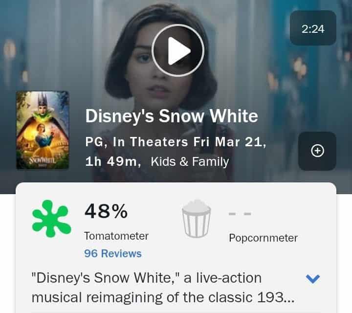 Negatives Feedback zu Schneewittchen (2025): Enttäuschte Fans