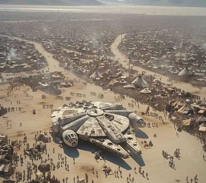 Star Wars Magie beim Burning Man Festival 2023 erleben