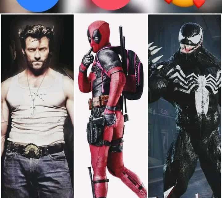 Einzigartige Comic-Charaktere: Rosomacha, Deadpool & Venom