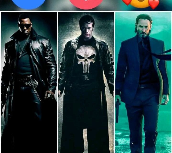 Die ikonischen Helden der Actionfilme: Blade, Punisher, Wick