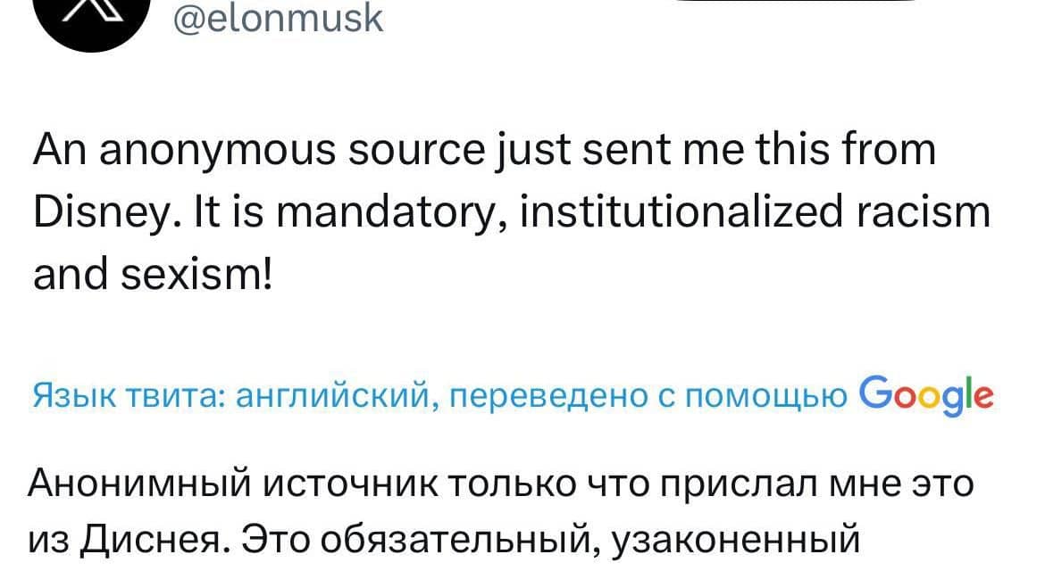 Elon Musk kritisiert Disneys Inklusionsstandards: Debatte entfacht