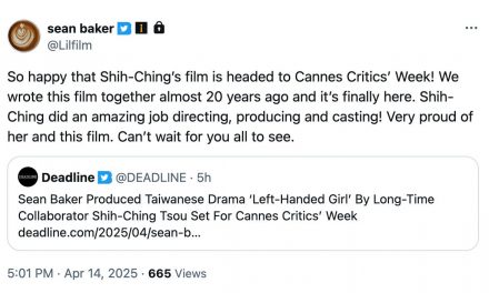 Vorfreude auf Filmpremiere von Baker und Tsou in Cannes