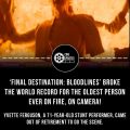 Weltrekord in Berlin: Älteste Stuntfrau in Flammen!